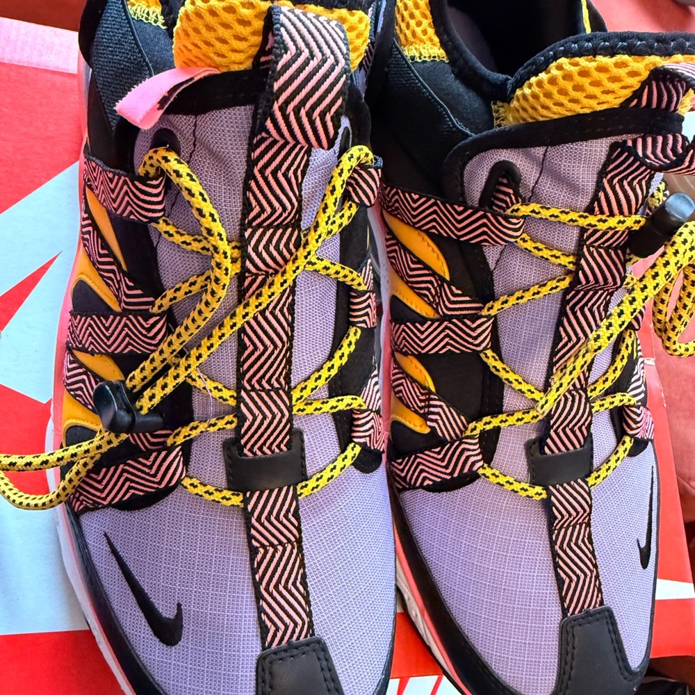 Nike Purple and Yellow Athletic Sneakers - Picture 7 of 7